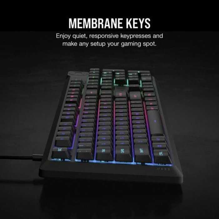 Corsair K55 CORE RGB Teclado Gaming Negro Español