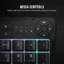 Corsair CH-9226C65-ES Teclado K55 CORE Negro para Gaming con Interruptores de Membrana Silenciosos y Retroiluminación RGB de 10 Zonas, Español
