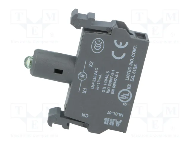 ABB Elemento iluminador LED verde 22mm 230VAC