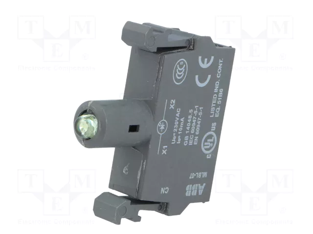 ABB Elemento iluminador LED verde 22mm 230VAC