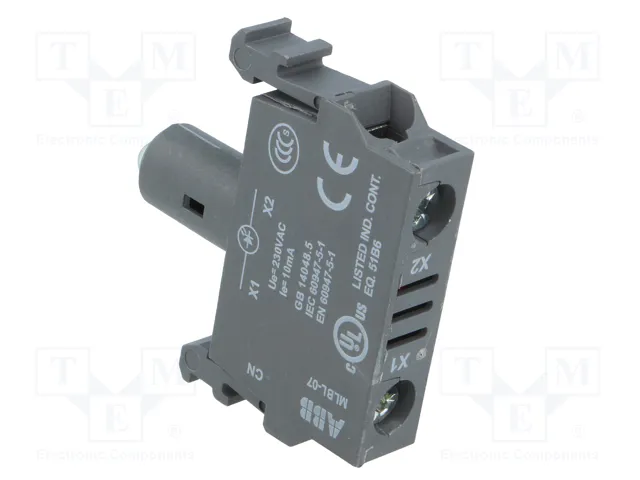 ABB Elemento iluminador LED verde 22mm 230VAC