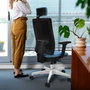 PIQUERAS Y CRESPO Silla de oficina Horna con mecanismo Sincro, Pistacho y Negro