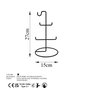 Aberto Design TK-003-B Organizador de Joyero Negro Metal