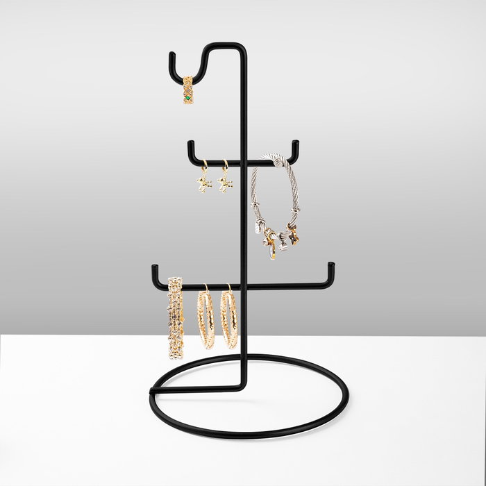 Aberto Design TK-003-B Organizador de Joyero Negro Metal