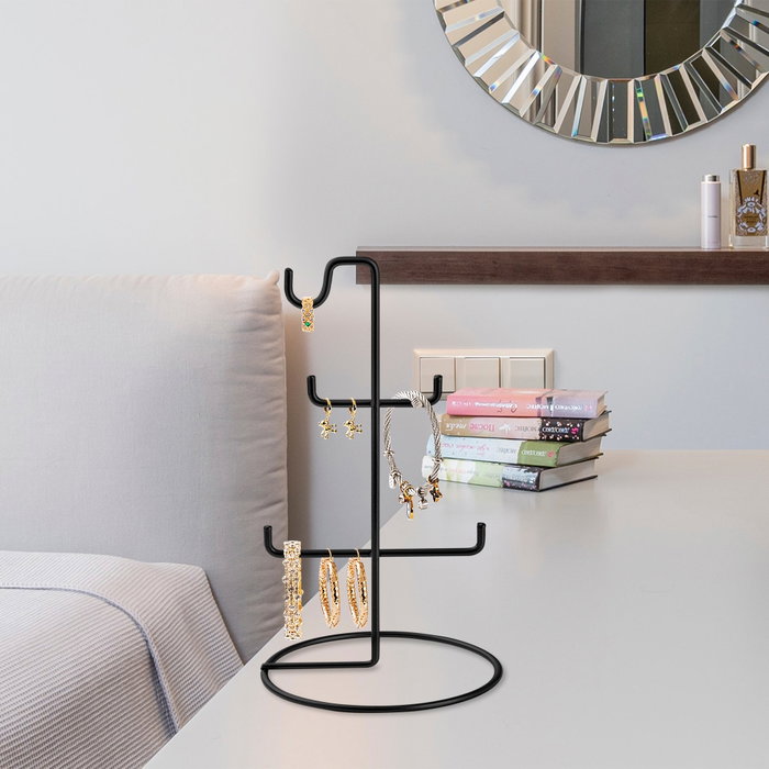Aberto Design TK-003-B Organizador de Joyero Negro Metal