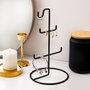 Aberto Design TK-003-B Organizador de Joyero Negro Metal