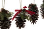 DKD Home Decor Decoración Colgante Piña Multicolor Surtido de 4