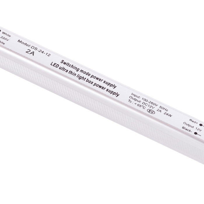Transformador LED Ultrafina 24W 12VDC 110V-220V/AC IP20
