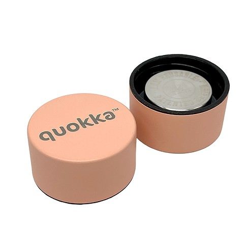 QUOKKA Botella Térmica Acero Inoxidable 850ml, Color Pastel Melocotón, Modelo Solid
