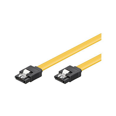 Goobay Cable SATA III 6 Gb/s CAK SATA 600-020 CLIP 0.2m, 20 cm, Negro/Amarillo, Conectores 7-pin Macho a Macho Goobay Cable SATA III 6 Gb/s CAK SATA 600-020 CLIP 0.2m, 20 cm, Negro/Amarillo, Conectores 7-pin Macho a Macho