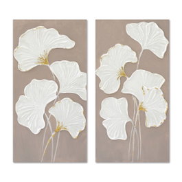 DKD Home Decor Cuadro Lienzo MDF Ginkgo Surtido 2 de 6 Piezas