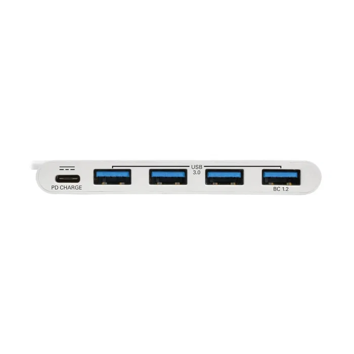 Eaton Tripp Lite Hub USB-C U460-004-4A-C con Power Delivery, 4 Puertos USB 3.2 Gen 1 Type-A, 5000 Mbit/s, Blanco