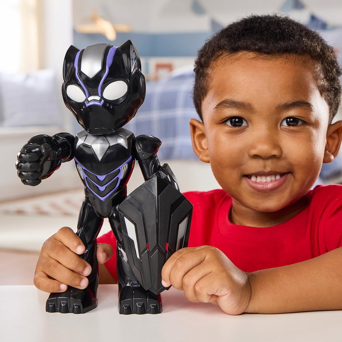 Hasbro G2832 Figura Black Panther Marvel de 22.8cm para Iron Man and His Awesome Friends, con 5 puntos de articulación para +3 años