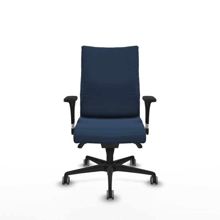 PIQUERAS Y CRESPO Silla Albacete Confidente Azul Marino con Mecanismo Sincro y Brazos 1D PIQUERAS Y CRESPO Silla Albacete Confidente Azul Marino con Mecanismo Sincro y Brazos 1D