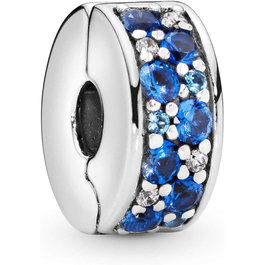 Abalorio Mujer Pandora BLUE PAVE Azul Plateado