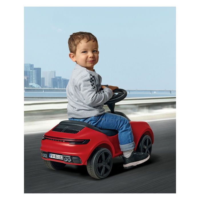 Simba-Dickie Baby Correpasillos Porsche 911, Rojo/Negro, Plástico, para Niños 1 a 5 años, 4 Ruedas, BIG 800056353, Hecho en Alemania
