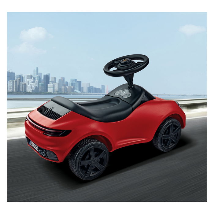 Simba-Dickie Baby Correpasillos Porsche 911, Rojo/Negro, Plástico, para Niños 1 a 5 años, 4 Ruedas, BIG 800056353, Hecho en Alemania