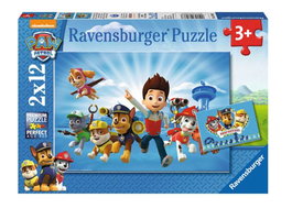 Ravensburger Puzzle Paw Patrol - 2 Puzzles de 12 Piezas Cada Uno con Mini Póster, Edad 8+ Años, Multilingüe (ES, EN, FR, DE, IT, NL, PT)