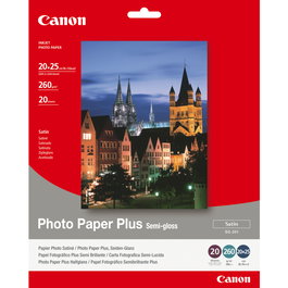Canon Photo Paper Plus SG-201 8x10 pulgadas, 20 hojas, semisatinado