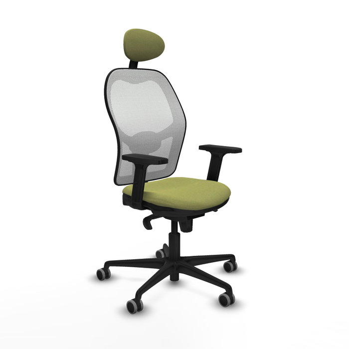 PIQUERAS Y CRESPO Silla de oficina Jorquera verde oliva y blanca PIQUERAS Y CRESPO Silla de oficina Jorquera verde oliva y blanca