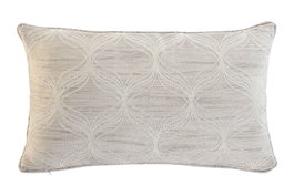 DKD Home Decor Cojín de Poliéster Jaquard Beige 30x50x50 cm