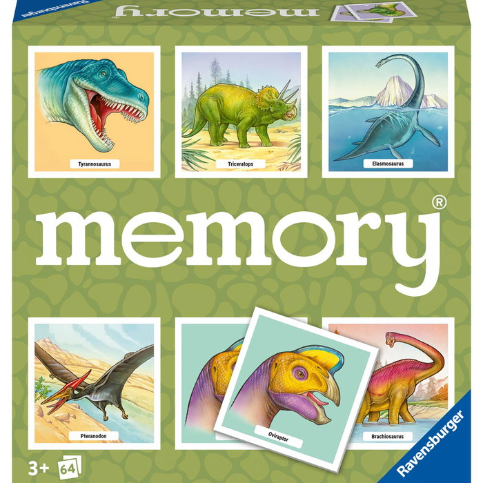 Ravensburger Memory Dinosaurios 20924 Juego de Memoria Infantil +3 Años