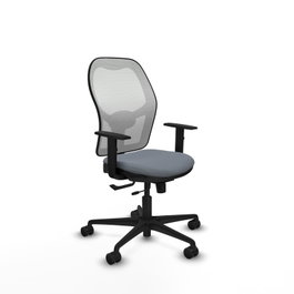 PIQUERAS Y CRESPO Silla de oficina Jorquera Sincro/Traslack Gris y Blanco
