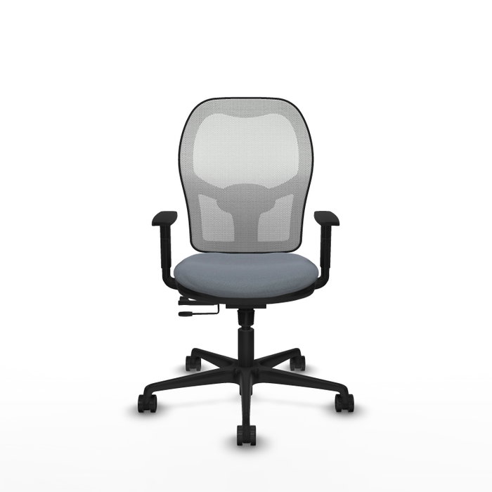 PIQUERAS Y CRESPO Silla de oficina Jorquera Gris y Blanca con mecanismo Sincro/Traslack PIQUERAS Y CRESPO Silla de oficina Jorquera Gris y Blanca con mecanismo Sincro/Traslack