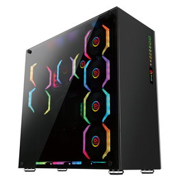 Talius Caja de PC Gaming ATX Avalon con Panel de Cristal Templado y USB 3.0