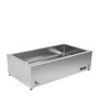 Ideacer Baño María 3 GN 1/1, Maquinaria de Cocina Profesional para Gastronomía, 1060x610x300 mm, 2 kW
