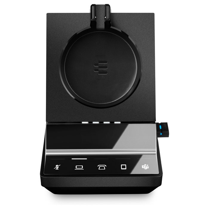 EPOS Auriculares Inalámbricos DECT Diadema Impact SDW 5016T Negro, Oficina/Centro de Llamadas, Micrófono con Cancelación de Ruido, 10 Horas de Conversación, Apto para EU/UK/AUS