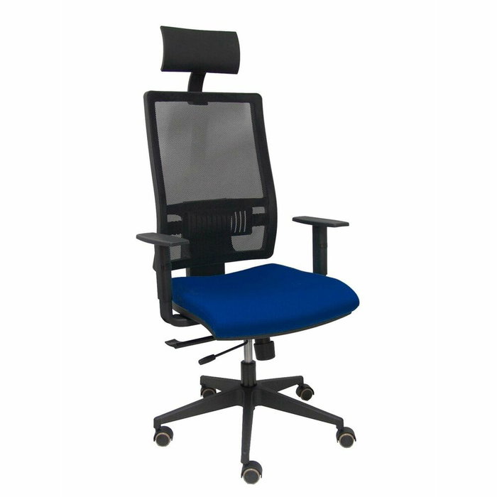 PIQUERAS Y CRESPO Silla de oficina Horna, Mecanismo Sincro/Traslack, Azul marino/Negro