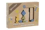 DKD Home Decor Set de 3 Juegos de Mesa de Madera Multicolor
