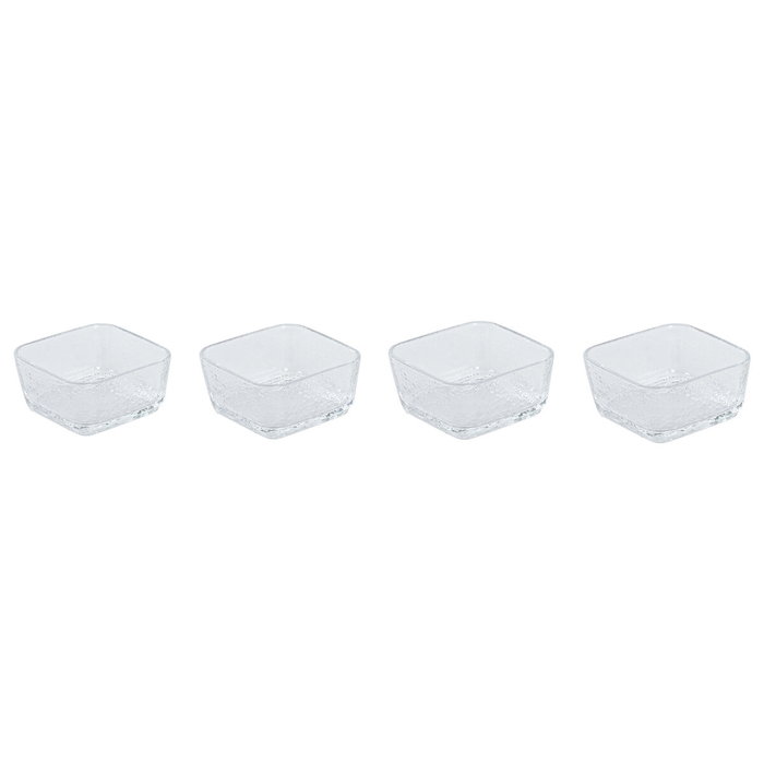 DKD Home Decor Set de Aperitivo de 4 Piezas en Cristal y Acacia 300ml DKD Home Decor Set de Aperitivo de 4 Piezas en Cristal y Acacia 300ml