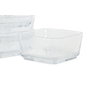 DKD Home Decor Set de Aperitivo de 4 Piezas en Cristal y Acacia 300ml