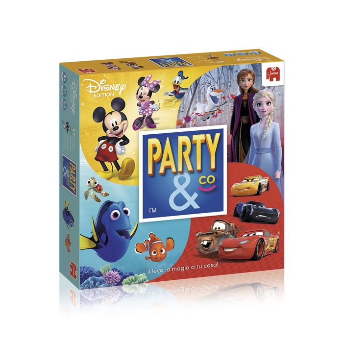 Diset Party & Co Disney 1120100285 Juego de Mesa Infantil con Personajes Disney para Niños +4 Años