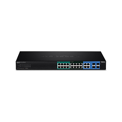 TRENDnet TPE-204US Switch Gestionado 24 Puertos Gigabit PoE/PoE+ 370W