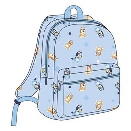 Cerdá Mochila Guardería Niña Niño Estampado Bluey 22x27x9 cm, Edad Recomendada 1 a 4 Años, Color Azul Claro