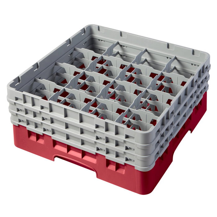 CAMBRO - 16S638-416 - Cesta de lavado 16 comp. 3 alturas - 10,9 cm Ø máx. - alt. máx. 17,6 cm - 50 x 50 x 22,5 cm - Arándano CAMBRO - 16S638-416 - Cesta de lavado 16 comp. 3 alturas - 10,9 cm Ø máx. - alt. máx. 17,6 cm - 50 x 50 x 22,5 cm - Arándano