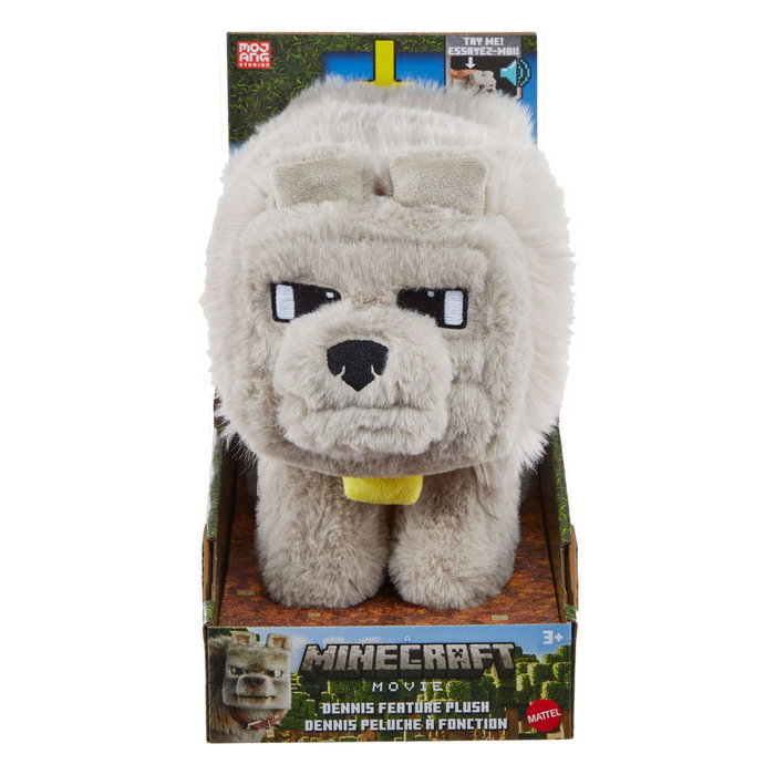 Una película de Minecraft Peluche sonore Dennis el Lobo 20 cm