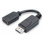 DIGITUS Adaptador/Conversor DisplayPort a HDMI, DA-70832, 0.15m, Negro