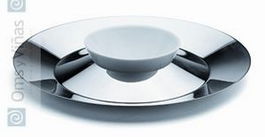 DESIGN MIX COLLECTIONS Fruitattack Frutero FACES con Bol de Porcelana 36 cm, Colección Ferrán Adrià, Acero Inoxidable