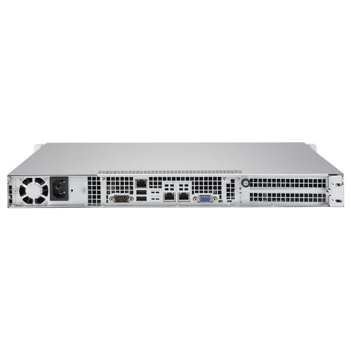 SuperMicro CSE-514-505 Chasis de Servidor en Rack 1U Blanco, Factor de Forma EATX, con Fuente de Alimentación de 500W, para Hogar/Oficina