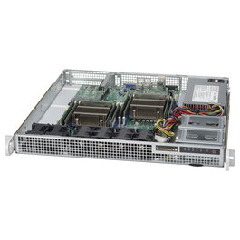 SuperMicro CSE-514-505 Chasis de Servidor en Rack 1U Blanco, Factor de Forma EATX, con Fuente de Alimentación de 500W, para Hogar/Oficina