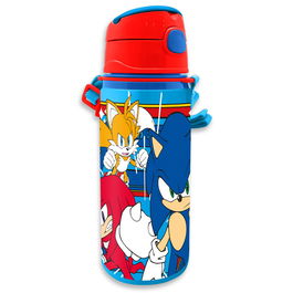 KIDS LICENSING Cantimplora Sonic The Hedgehog de Aluminio 600ml con Asa