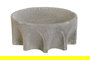 DKD Home Decor Centro Mesa Romantico Blanco Resina 26 x 26 x 11 cm