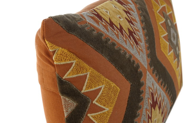 DKD Home Decor Cojín de Algodón Bordado Multicolor Geometric23 50x5x30 cm DKD Home Decor Cojín de Algodón Bordado Multicolor Geometric23 50x5x30 cm
