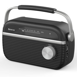 Denver TRB-67B Radio FM con Bluetooth, Negro