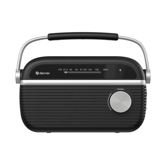 Denver TRB-67B Radio FM con Bluetooth, Negro