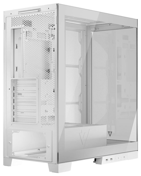Modecom Volcano Space blanca Midi Tower ATX con ventana USB-C